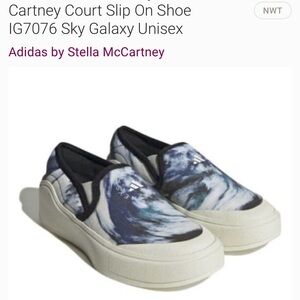 Adidas by Stella McCartney Blue and White court Slip-On Shoes